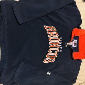 Champion Denver Broncos Navy Pullover